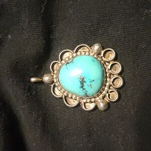 Sterling Silver n Turquoise Necklace Pendant